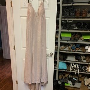 Formal stunning champagne dress.